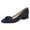 Deep Blue, variant on YDN Women Fashion Block Low Heel Loafers Slip On Square Toe Tassel Fringed Pumps Dressy Party Office Daily Shoes Size 7 Purple