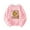 AB598 Pink, variant on Tisuna Toddler Crewneck Back To School Sweatshirts Girls Breathable Cartoon Print Sweatshirt Teen And Youth Daily Party Long Sleeve Tops Clothes Size 3-4 Years