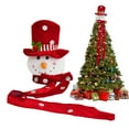 thumbnail image 5 of Dserfhy Snowman Tree Topper Plush Fabric Christmas Decoration with Festive Hat Soft Seasonal Accent for Holiday Home And Party Decor, 5 of 8