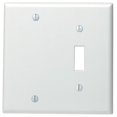 thumbnail image 1 of White Single Gang Toggle & Blank Wallplate, 1 of 1