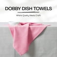 thumbnail image 3 of HEIRLOOM COMFORT Pink Kitchen Towels 3 Pack, Ultra Absorbent, Diamond Weave Durable Towel Set, 100% Cotton, Reusable, Quick Dry Dish Towels for Cleaning Counters, Drying Dishes, Everyday Cleanup, 3 of 7