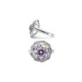 thumbnail image 5 of Gem & Harmony 1.84 Carat (Ctw) Amethyst and Pink Quartz Ring in Sterling Silver for Women, 5 of 6