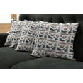 thumbnail image 2 of Ambesonne Exotic Throw Pillow Cover 4 Pack, Wild Tropical Sea Lion, 18", Cadet Blue Mauve, 2 of 6