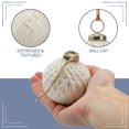 thumbnail image 4 of AuldHome Design Farmhouse Ball Ornaments (Set of 6, White); Distressed Metal Glass Ball Vintage Style Christmas Decorations, 4 of 10