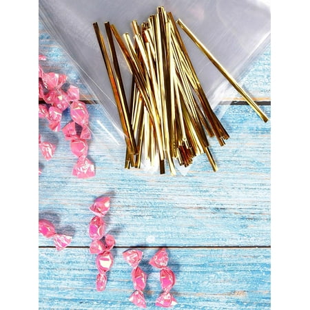 

50pcs Clear Packing Bag 1pack Twist Tie