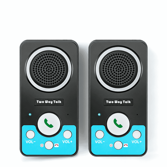 UHAXZ Elderly Intercom System, Full Duplex Talk, Wireless, Portable, 2-pack