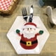 thumbnail image 3 of Ounissouiy 6 piezas de bolsas de cubiertos de Navidad, decoraciones de mesa, soporte de vajilla Adorable, cubierta, adorno de de comedor, Kits de decoración para fiestas, 3 of 6