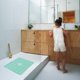thumbnail image 4 of Alfombrilla de baño cuadrada con ventosa antideslizante - Duradera y elegante - Alfombrilla de ducha antideslizante - Diseño moderno - Ventosas de calidad - Lavable a máquina y látex F, 4 of 5