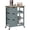 Gray, variant on White Kitchen Island Cart with Drawer and Storage Cabinet, Rolling Trolley Cart on Wheels for Small Space, 32.8L x 17.8W x 36H