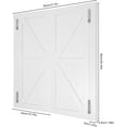 thumbnail image 6 of Swinging Doors, Wood Saloon Swing Doors, Swinging Barn Door, Auto Close Kitchen Bathroom Hallway Bar Swinging Door for Indoor (White 31.5"x35.4"), 6 of 9