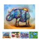thumbnail image 3 of 5D DIY elefante / perro / tigre / pájaro patrón diamante pintura redonda resina cristal bordado imagen hogar decorativo punto de cruz AweSitey JJ15624-02, 3 of 6