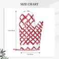 thumbnail image 2 of A Pair Of Heat Insulation And Anti-Perm Gloves 7×11in Thick Anti-Perm Palm With Silicone Piece Lanyard Design Is Easy To Hang Crimson Moroccan Trellis Hand-Drawn Sketch_2, 2 of 8