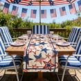 thumbnail image 6 of SLYNSHome 250th Anniversary Table Runner 4th of July America Flag Stars Table Runners Patriotic Memorial Day Independence Day Vintage Table Cover for Dining, 6 of 6
