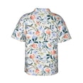 thumbnail image 3 of Daiia Watercolor Wildflowers 1 Hawaiian Shirt for Men Gentle Cotton Regular Short Sleeve Casual-Large, 3 of 9