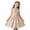 A Beige, variant on Girls Summer Dress Girls Floral Print A Line Summer Dress Crew Neck Sleeveless with Waist Definition Swing Party Wear Beige 9 Years