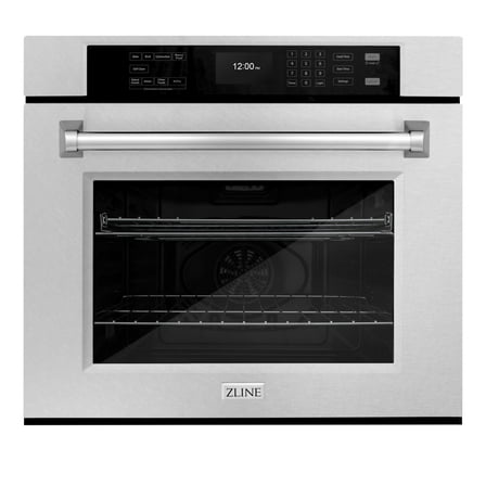 ZLINE 30 in. Professional Convection Single Wall Oven with Air Fry and Self Clean in DuraSnow Stainless Steel (WASS-30)