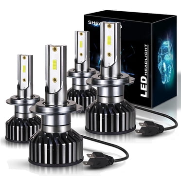 AUIMSOCO H7 LED Headlight Bulbs – 4-Pack (80W, 8000LM, 6500K) – For VW Jetta Sedan 2006-2019