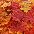 thumbnail image 4 of 200x Artificial Maple Leaves Autumn Fall Leaf Wedding Thanksgiving Party Decors, 4 of 7