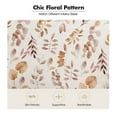 thumbnail image 5 of Floral Accent Chairs 2 Pieces Upholstered Yellow Armchairs Bedroom Living Room, 5 of 9