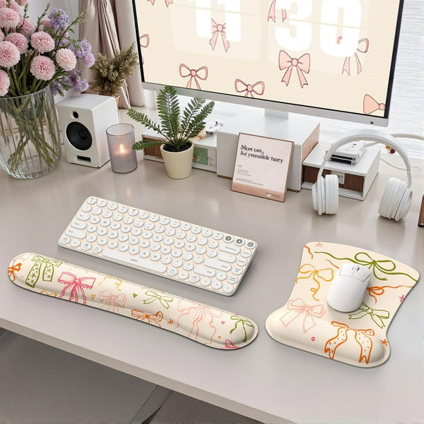 Mouse Pad y Reposamuñecas para Teclado Ergonómico iCasso