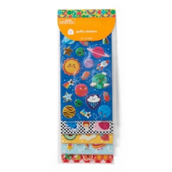 251ct Puffy Stickers 5 themes