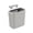 Gray, variant on Yhmxh Hanging Kitchen Trash Can with Hook, Counter Top or Under Sink Waste Bin, Space-Saving Plastic Compost Bin, Wall Mounted Waste Basket Bin Garbage Can for Kitchen Cabinet, Countertop, Bathroom