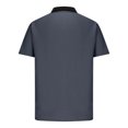 thumbnail image 2 of WREESH Men's Graphic Henley Shirts Button-Loose Casual Short Sleeve Shirt a Trendy Printed Top for Everyday Wear Gray, 2 of 6