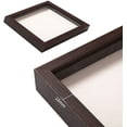 thumbnail image 4 of Muzilife 10x10 inch Shadow Box Picture Frame with Linen Board Deep Wood Glass Display Case, Walnut, 4 of 5