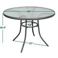 thumbnail image 2 of Rio Brands Sienna Gray Round Table, 40-Inch, 2 of 7