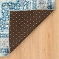thumbnail image 3 of Linon Emerald Blue & Ivory 5x7 Area Rug, 3 of 9