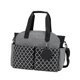 thumbnail image 1 of Bolsa de pañales impermeable, bolso de hombro, bolso multifuncional para pañales de bebé, momia Negro Gris, 1 of 9