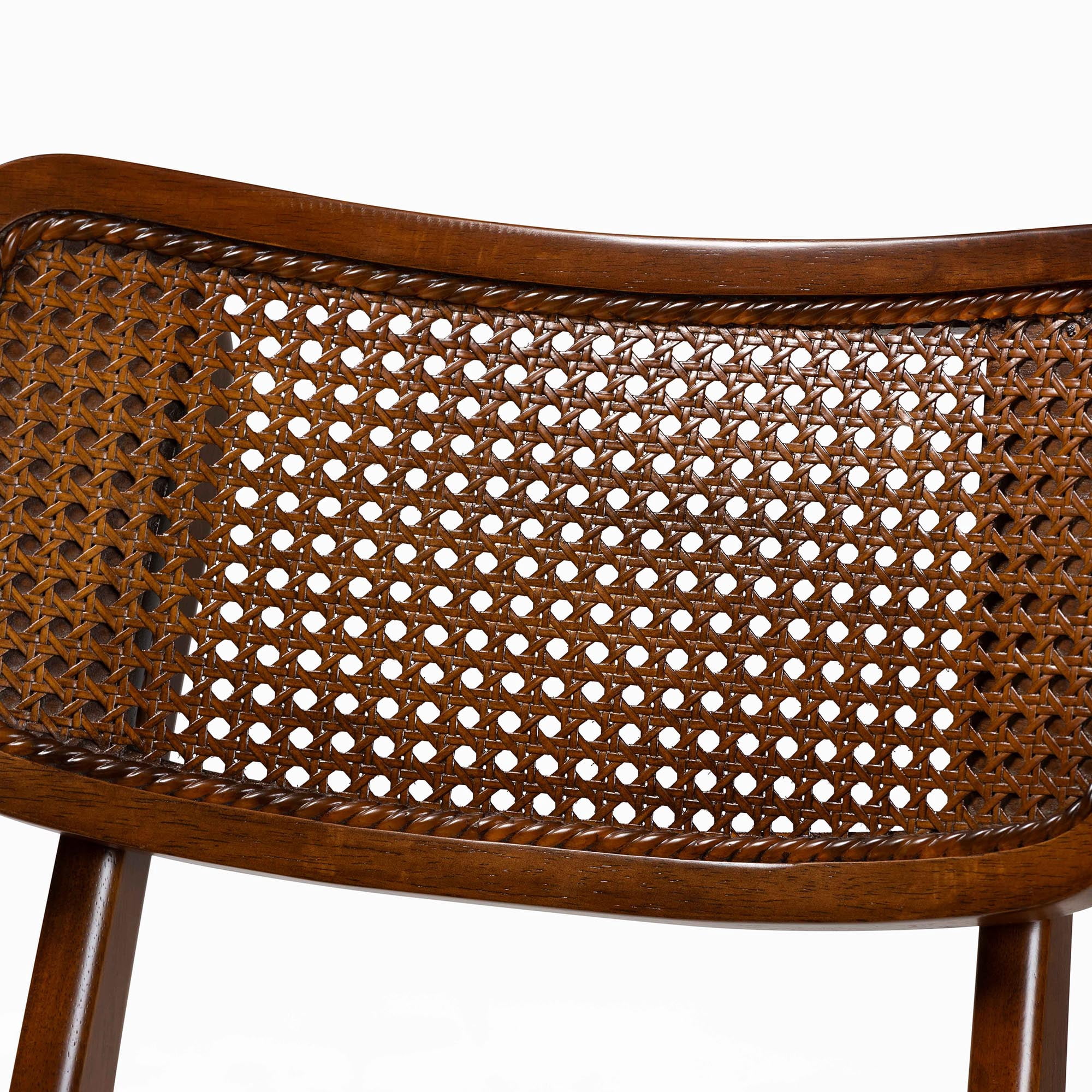 Baxton Studio Linnet Mid-Century Dining Set, 5-Piece, Walnut Brown
