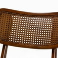 thumbnail image 6 of Baxton Studio Linnet Mid-Century Modern Walnut Brown Finished Wood and Rattan 5-Piece Dining Set, 6 of 10