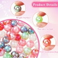 thumbnail image 3 of 50Pcs 15mm Imitation Jelly AB Color Transparent Acrylic Round Bubblegum Beads for Jewelry Making, 3 of 8