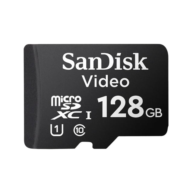 Memoria Sandisk MicroSD Video 128 GB Grabación 24/7 Negro
