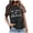 Black, variant on LUOGENLI Tops for Women Plus Size Women Be Real Not T Shirt Short Sleeve Inspirational Graphic Tees Shirts Sky Blue Size S