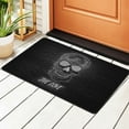 thumbnail image 3 of XMXT Non-Slip Area Rug, Dazzling Skull Neon Print Polyester Rugs for Living Room, 72 x 48 inches Black, 3 of 9