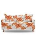 thumbnail image 7 of Orange Flowers Sofa Covers Stretch Combination Couch Cover Washable For Living Room All-cover L Shape Elastic Slipcovers, 7 of 7