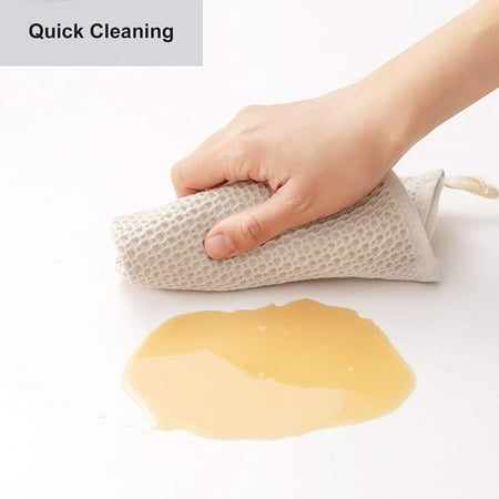 

wendunide kitchen gadgets Cotton Kitchen Dish Cloths，2-Pack Ultra Soft Absorbent Dish Drying Dish Cloths Beige