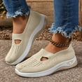 thumbnail image 2 of YLYL Women's Woven Orthopedic Sneakers Breathable Soft Sole Arch Support Walking Running Slip on Shoes, 2 of 9