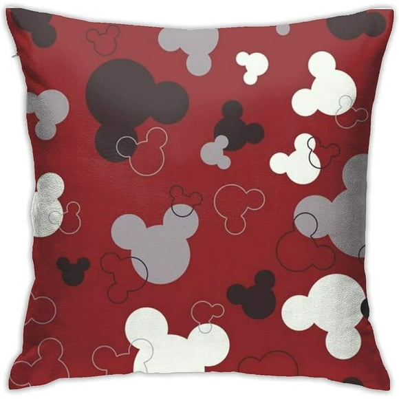 Yellow Donald Duck Pillow Covers Pillow Shams Decor Pillowcases for Bed Sofa Couch-Colorful Mickey