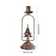 thumbnail image 3 of Candelabro Navideño | Bandeja de Hierro Dorado para Velas | Adorno Rústico Marrón para Fiestas | Base Decorativa de 22 Cm para Centro de Mesa de Repisa y Decoración de Temporada, 3 of 6