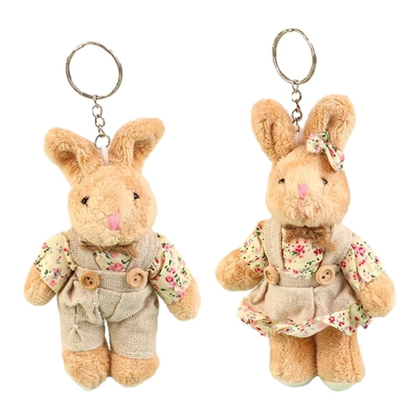 Llaveros de pareja Yuyangstore Peluches llaveros para bolsos Conejo