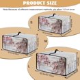 thumbnail image 7 of Renewold Toaster Oven Cover Dust Protection Easy Clean Microwave Oven Air Fryer Dust Cover Polyester Kitchen Countertop Appliance Protector, 20.5 x 16.5 x 10 Inches, Peach Blossom Wood Grain, 7 of 7
