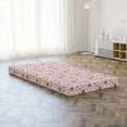 thumbnail image 3 of Floral Foldable Mattress, Assorted Spring Botany Items, 74.8" x 39.4", Pink Pink, by Ambesonne, 3 of 4