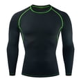 thumbnail image 2 of Compression Shirts Men Long Sleeve Athletic Workout Shirt Quick Dry Base Layer T Shirts Gym Running Tops for Basketball, 2 of 4