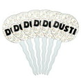 thumbnail image 1 of Dusti Cupcake Picks Toppers - Set of 6 - Mutlicolored Speckles, 1 of 1