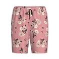 thumbnail image 6 of Daiia Rose Flowers Mens Woven Stretch Pajama Short,Short Pajama Pants-Small, 6 of 7