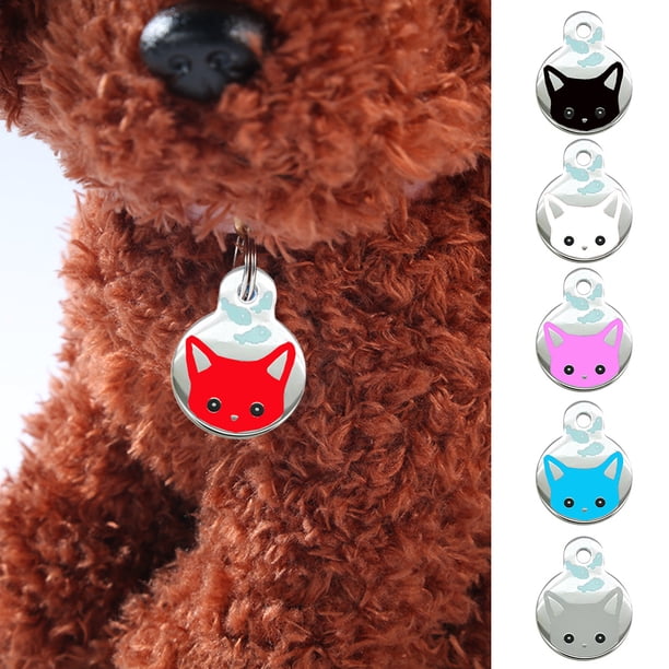 Shulemin Anti Lost Metal Dog Cat Collar Name Tag Custom Engraving ID