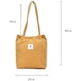 thumbnail image 4 of Bolso De Pana Bolso De Hombro Para Mujer Shopper Bolso Informal Mochila Escolar Elegante Grande Para Todos Los Días Oficina Viaje Escolar Compras, 28 X 34Cm Fason LL-1644, 4 of 6